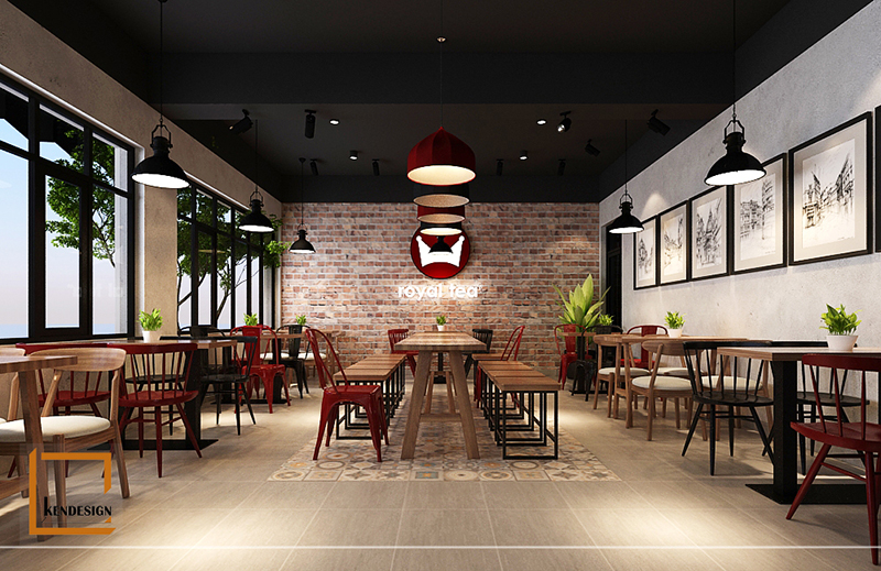 Thiết kế quán trà sữa royaltea